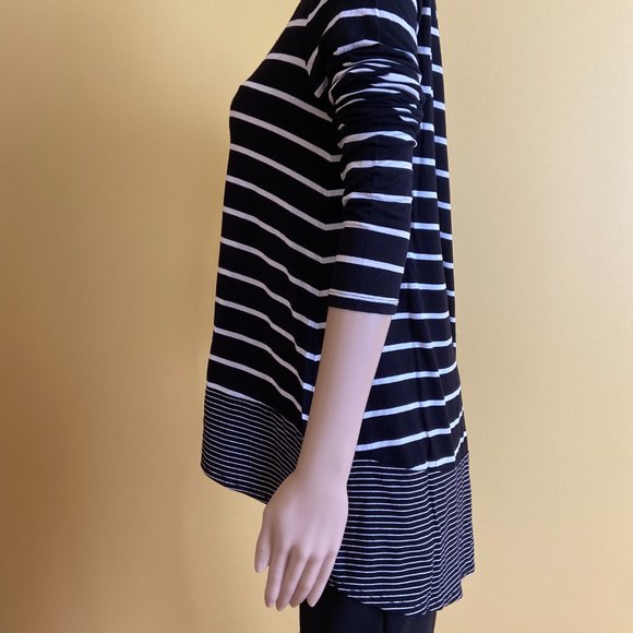 BCBGMAXAZRIA hi low striped tunic - Picture 11 of 11